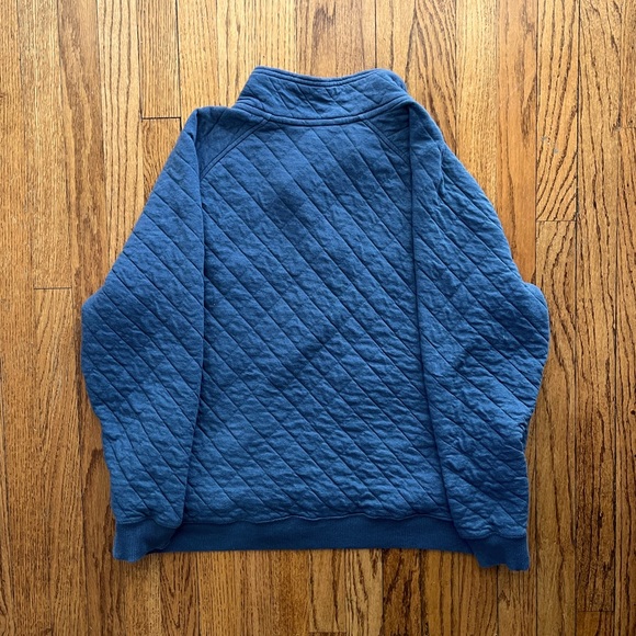 Eddie Bauer Quarter Zip, Blue - Picture 2 of 2